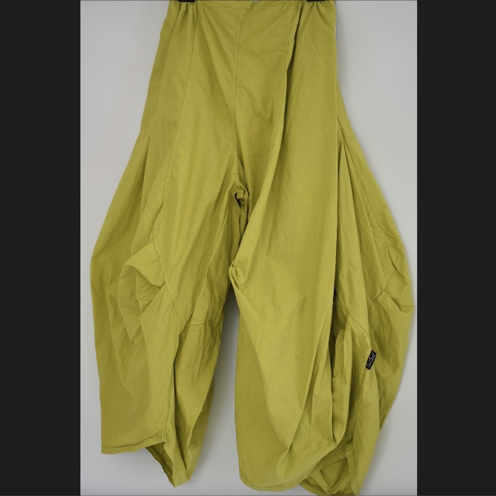 Free People Sarah Santos Elastic Waist Rush Effect Parachute Pants Italy Sz S